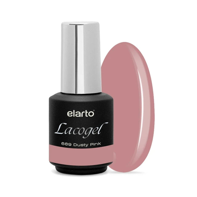 Verniz Gel Lacogel Dusty Pink 689 - 7ml - detalhe