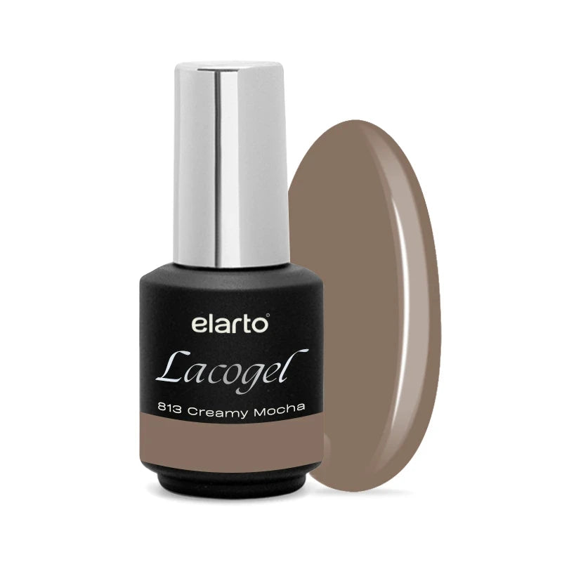 Verniz Gel Lacogel 813 Creamy Mocha - 7ml detalhe
